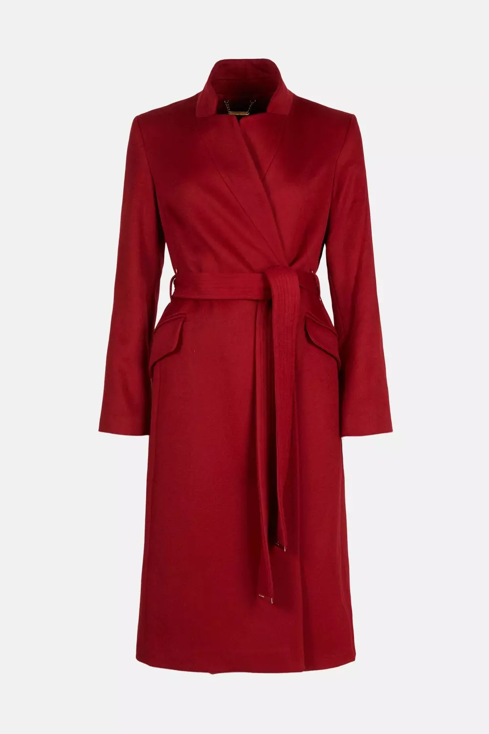 Karen Millen::ウールチェスターコート:UK12[RESALE] Italian Virgin Wool Investment Notch Coat | Karen Millen